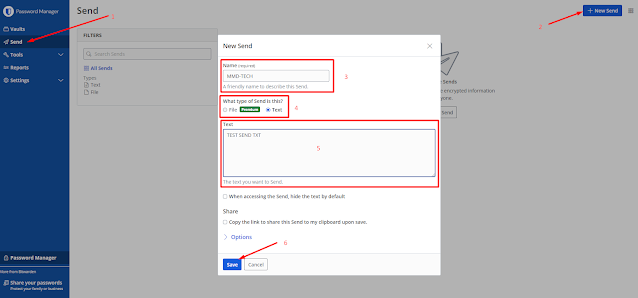Bitwarden_vault_7 ادارة حفظ البيانات في برنامج Bitwarden