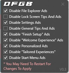 Screenshot_14 OFGB: إزالة جميع الإعلانات من نظام ويندوز ١١ مع هذه الأداة المجانية