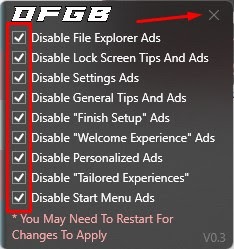 Screenshot_15 OFGB: إزالة جميع الإعلانات من نظام ويندوز ١١ مع هذه الأداة المجانية